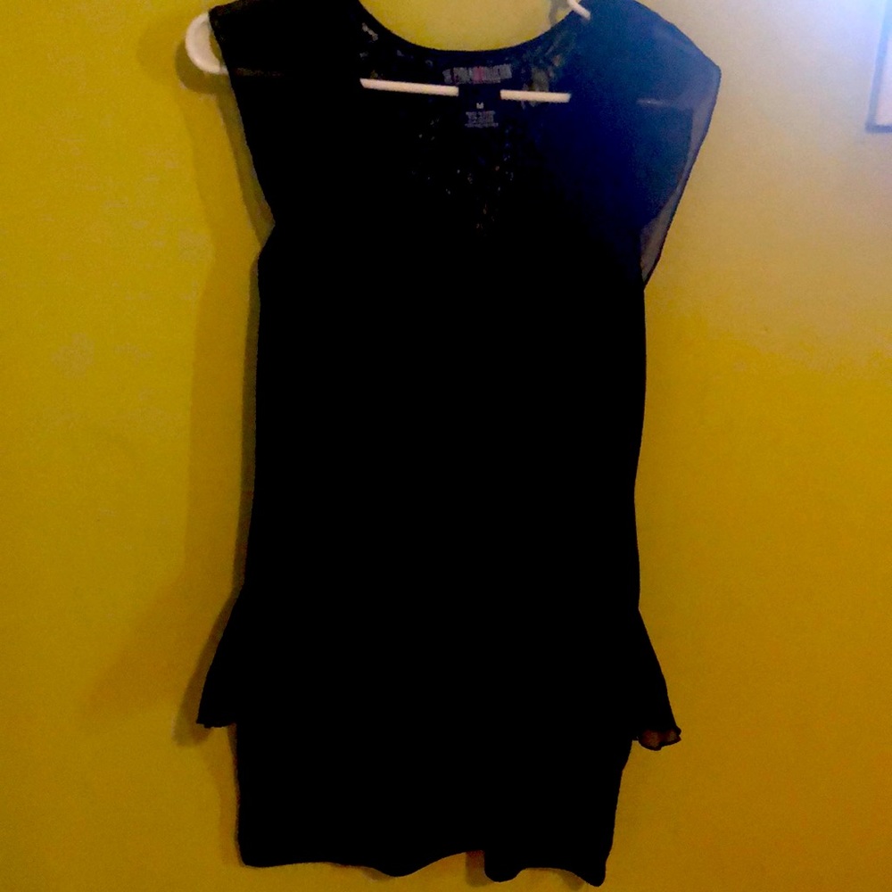 Lace and ruffle dress